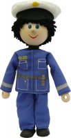 Polizist, Biegepuppe 20 cm