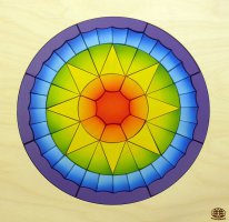 Mandala Farbenstern I