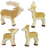 Rotwild-Familie Set 4 Stk.