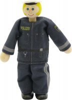 Uniformpolizistin neu - kleine Biegepuppe