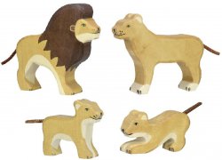 Löwe-Familie Set 4 Stk.