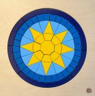 Mandala Stern am Himmel