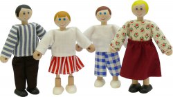 Familie 4 Stk., Biegefig.