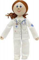 Ärztin, Biegepuppe 20 cm