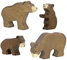 Braunbär-Familie Set 4 Stk.