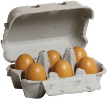 Eier braun (6 St. im Eierkarton)