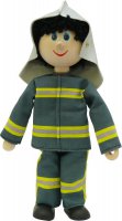 Feuerwehrmann, Biegepuppe 20 cm