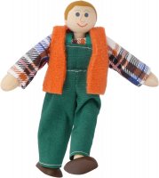 Meister, grüne Hose - kleine Biegepuppe