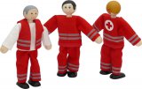 Rettungspersonal 3 Stk., Biegepuppen klein