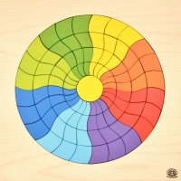 Regenbogenmandala Welle
