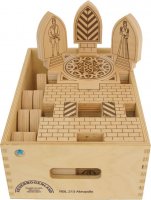 Akropolis 24 Elemente in der Holzkiste