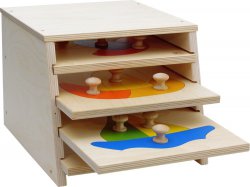 Puzzle Turm schmal für 4 Puzzles im Set